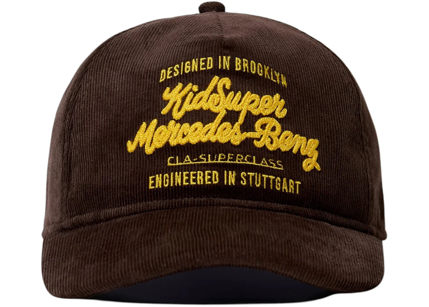 KidSuper x Mercedes Benz Chainstitch Hat Brown