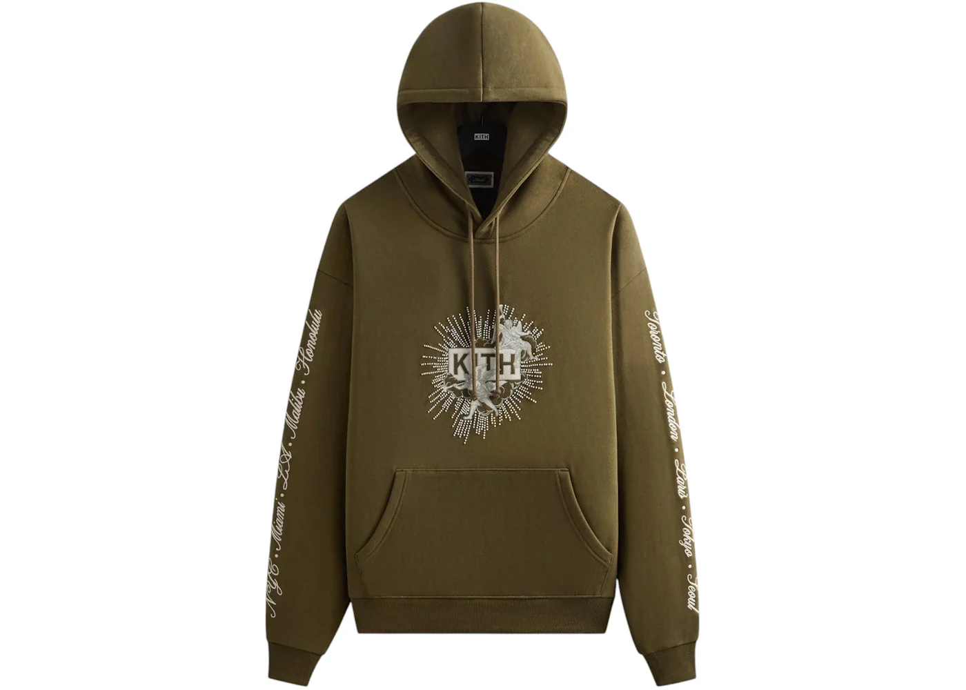 Kith Beaded Angel Nelson Hoodie Moss