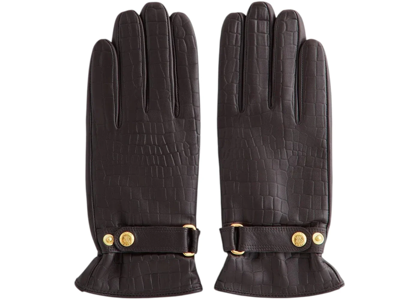 Kith Croc Debossed Leather Gloves Incognito