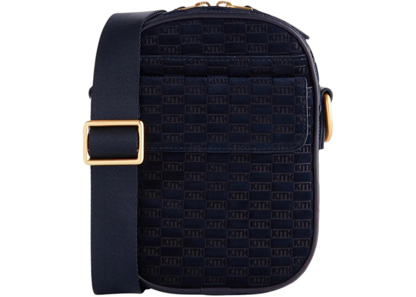 Kith Monogram Suede Passenger K15 Bag Ink