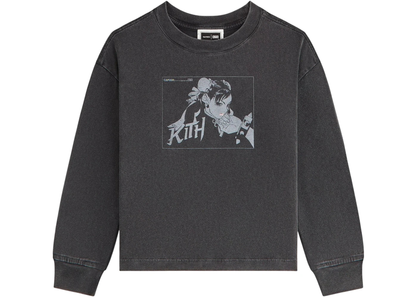 Kith x Capcom Kids Chun Li Vintage Tee Black