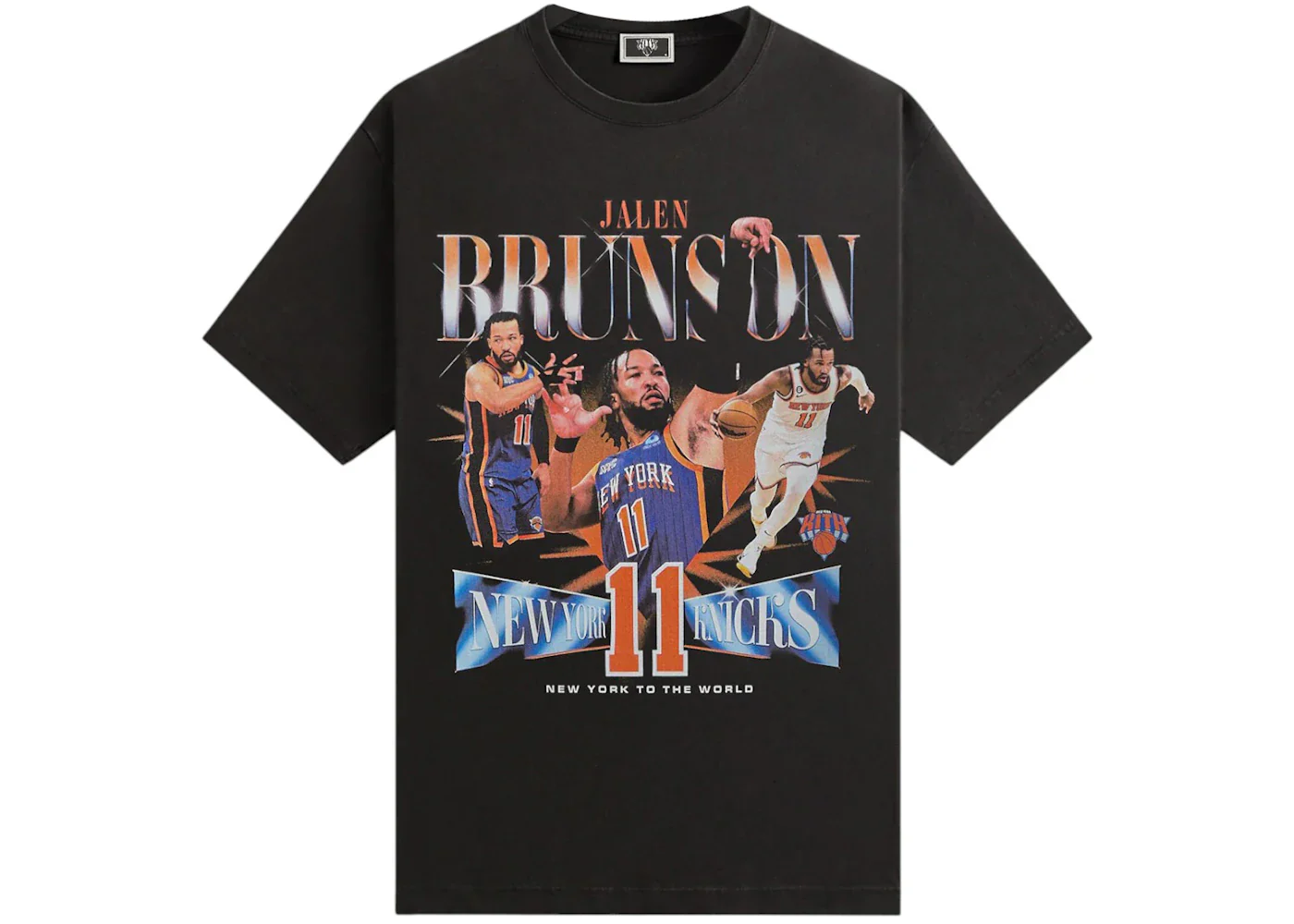 Kith x New York Knicks Jalen Brunson Vintage Tee Black
