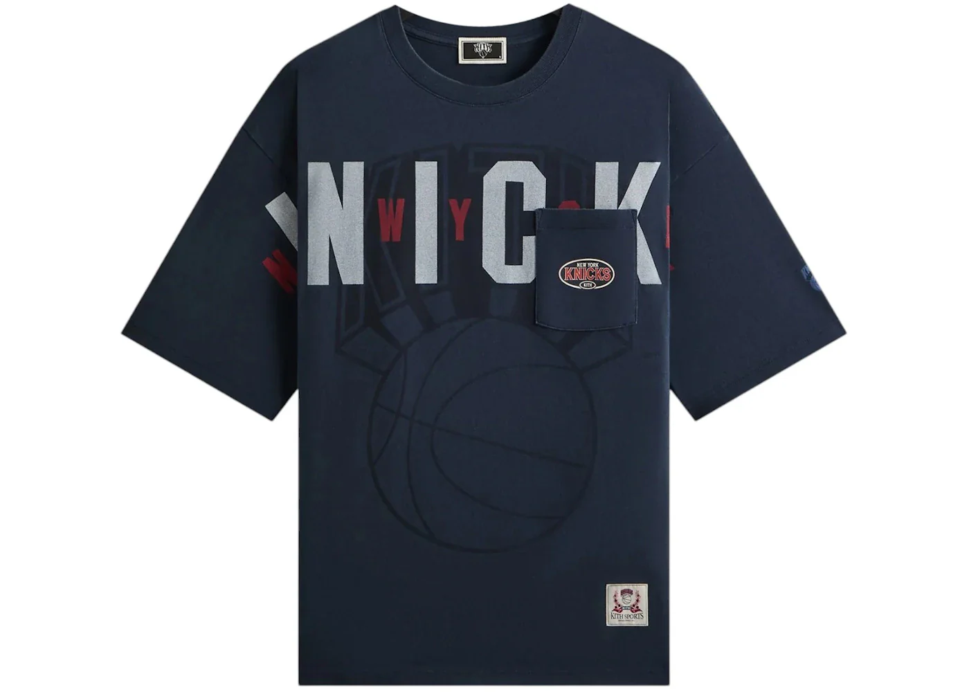 Kith x New York Knicks Pocket Vintage Jones Tee Nocturnal
