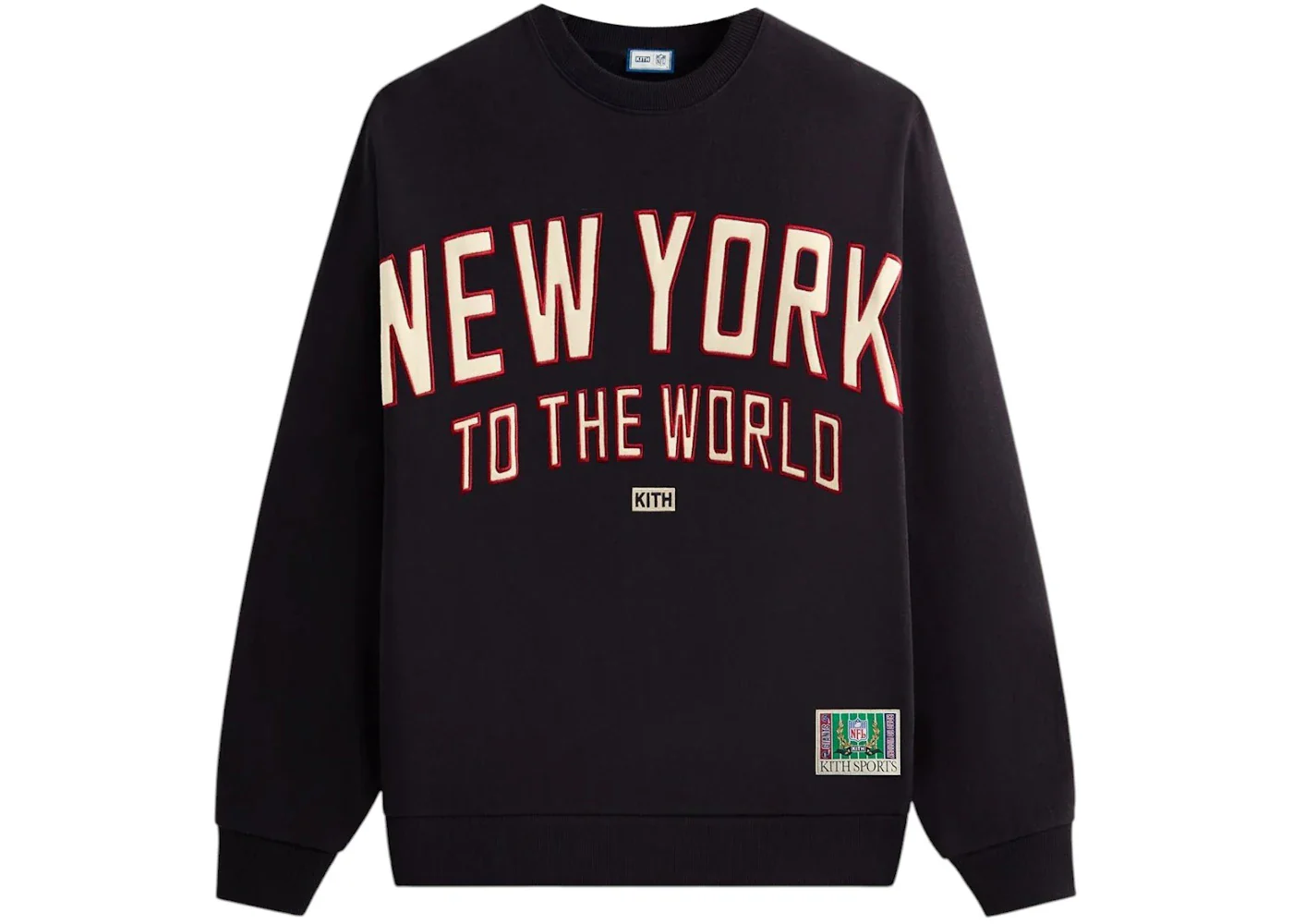 Kith x NFL New York Giants Victory Vintage Nelson Crewneck Ink