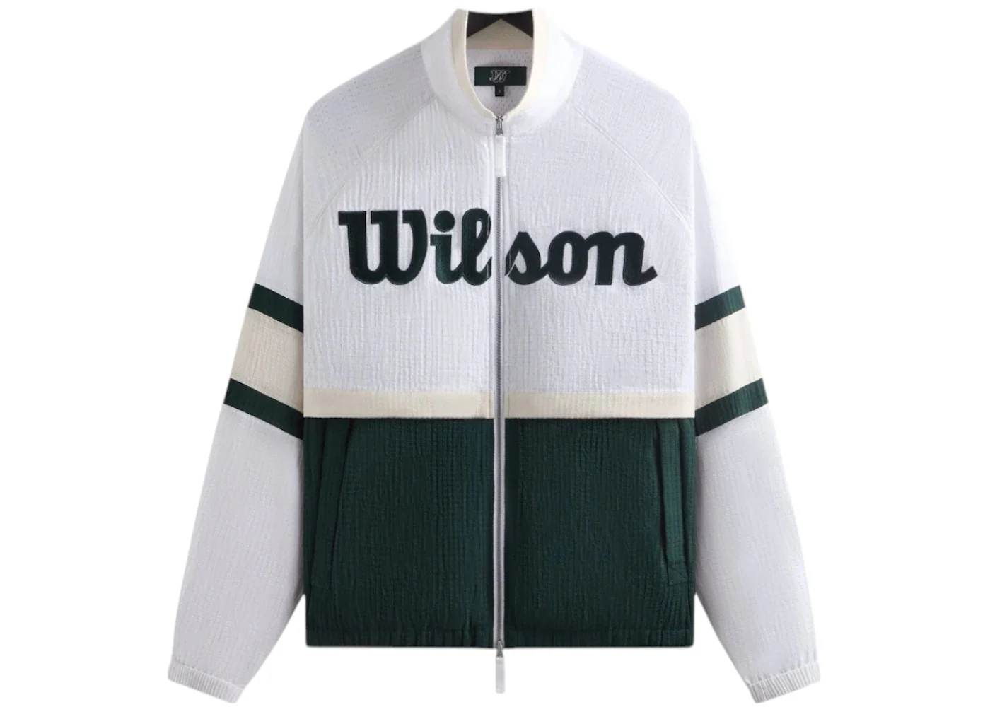Kith x Wilson Dobby Track Jacket White