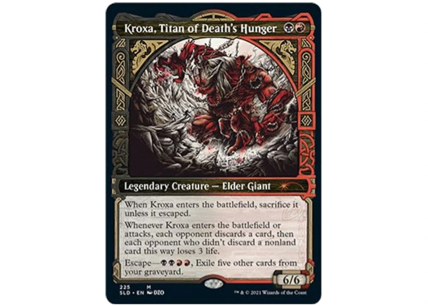 Kroxa, Titan of Death's Hunger Secret Lair Drop Series Mythic #225 (Ungraded)