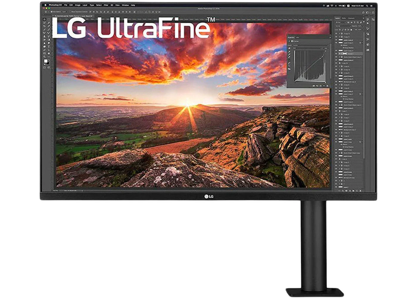 LG UltraFine 32" Ergo Stand UHD 4K Monitor 32UN880-B