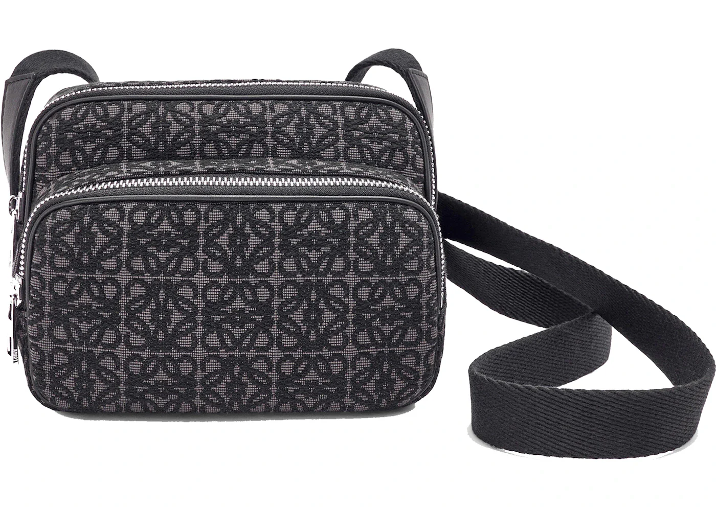 LOEWE Camera Bag in Anagram Jacquard Mini Anthracite/Black