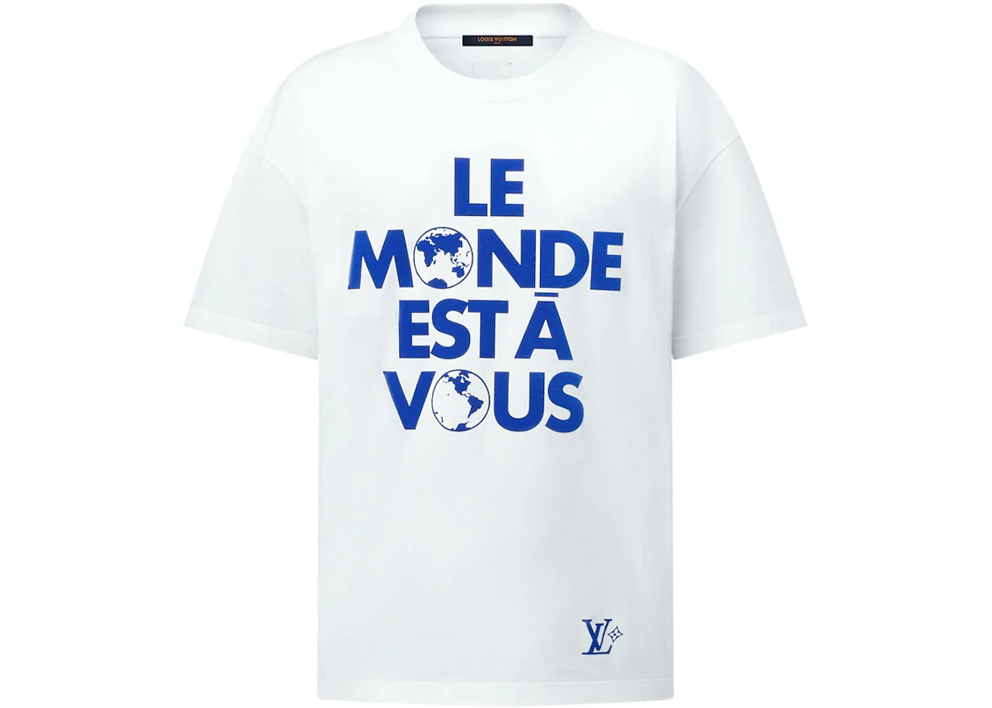 Louis Vuitton Graphic Cotton T-Shirt Milky White