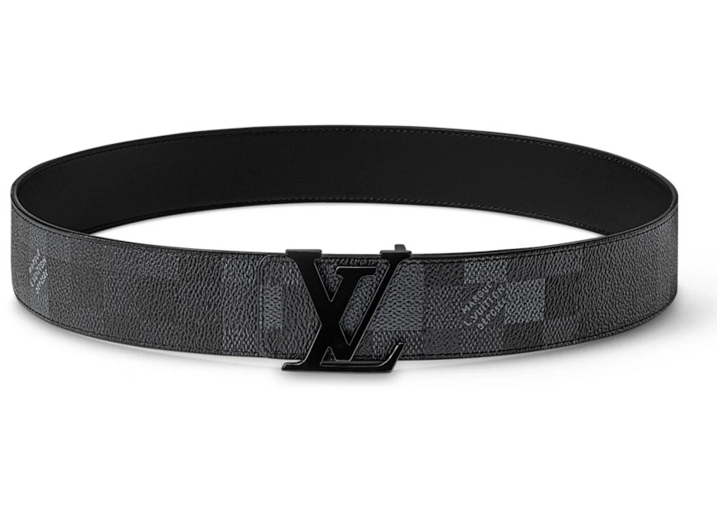 Louis Vuitton LV Initiales Damoflage 40mm Reversible Belt Black