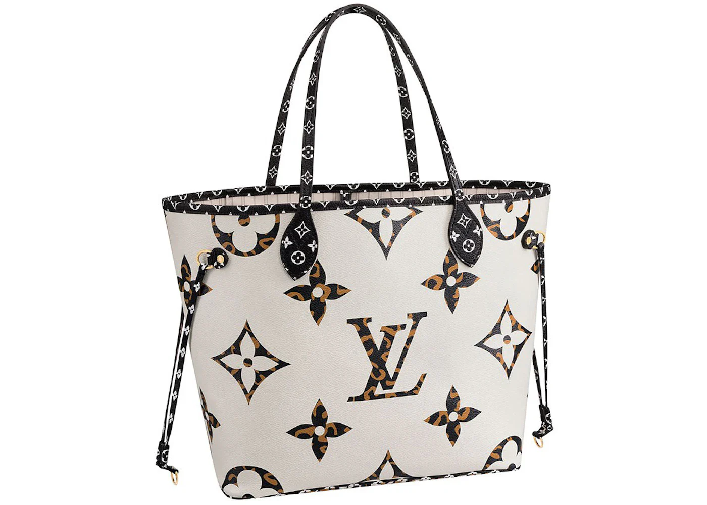 Louis Vuitton Neverfull Monogram Giant Jungle (Without Pouch) MM Ivory/Havana Beige