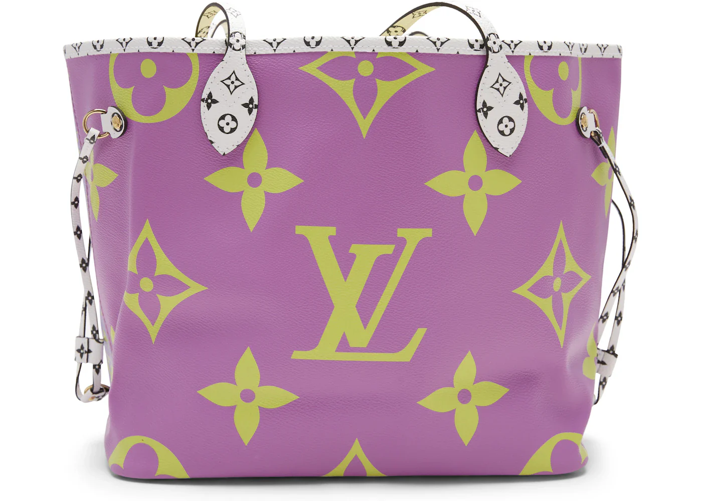 Louis Vuitton Neverfull Monogram Giant (Without Pouch) MM Lilac/Yellow Lining