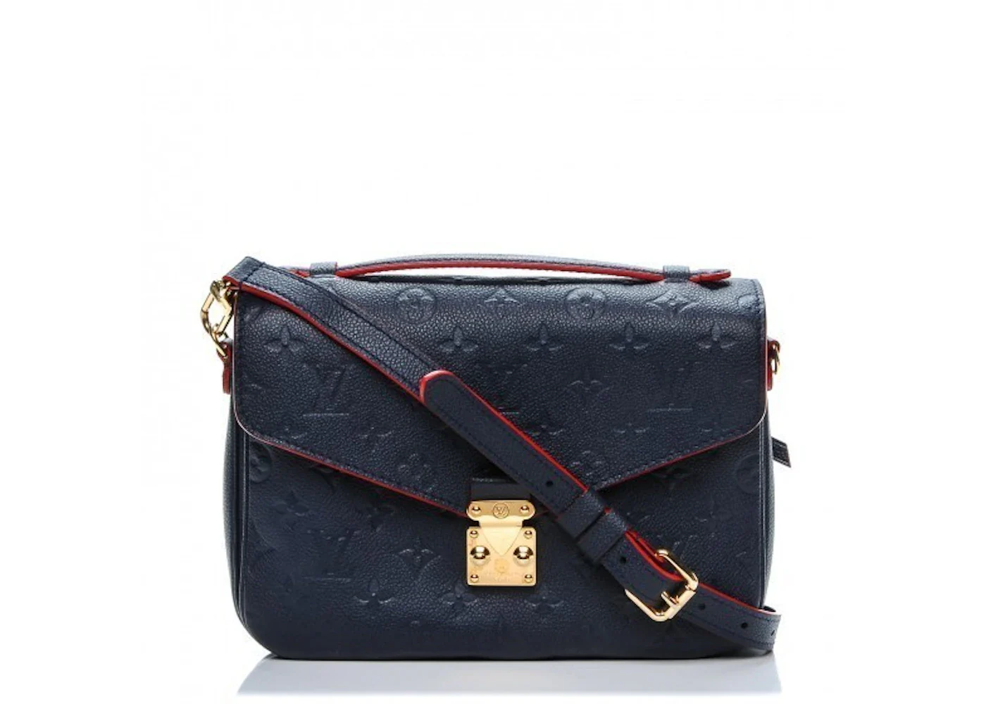 Louis Vuitton Pochette Metis Monogram Empreinte Marine Rouge
