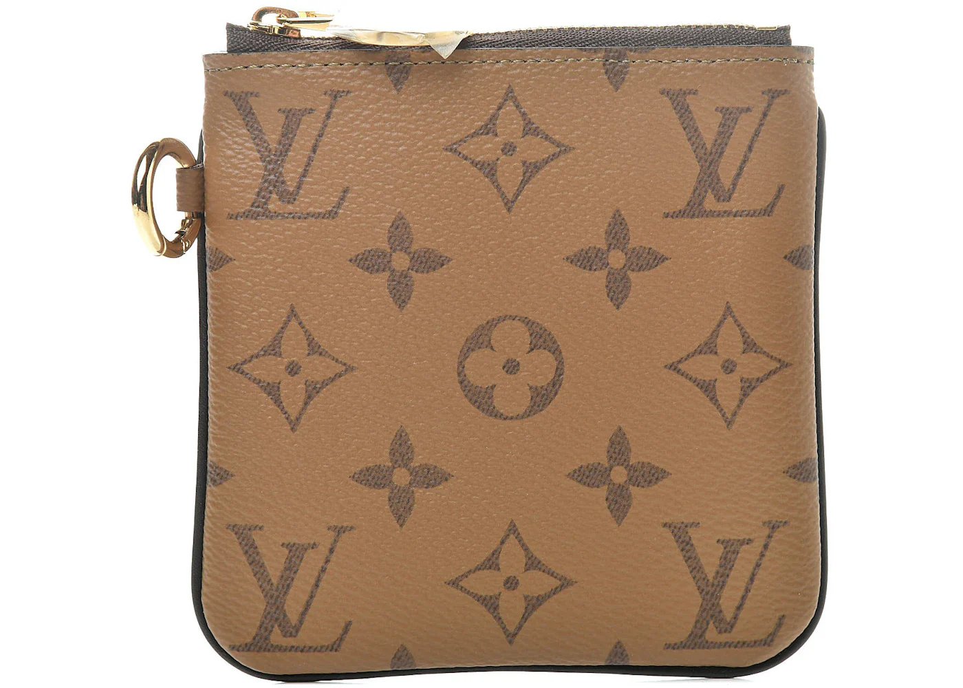 Louis Vuitton Pouch Reverse Monogram Trio Square Brown