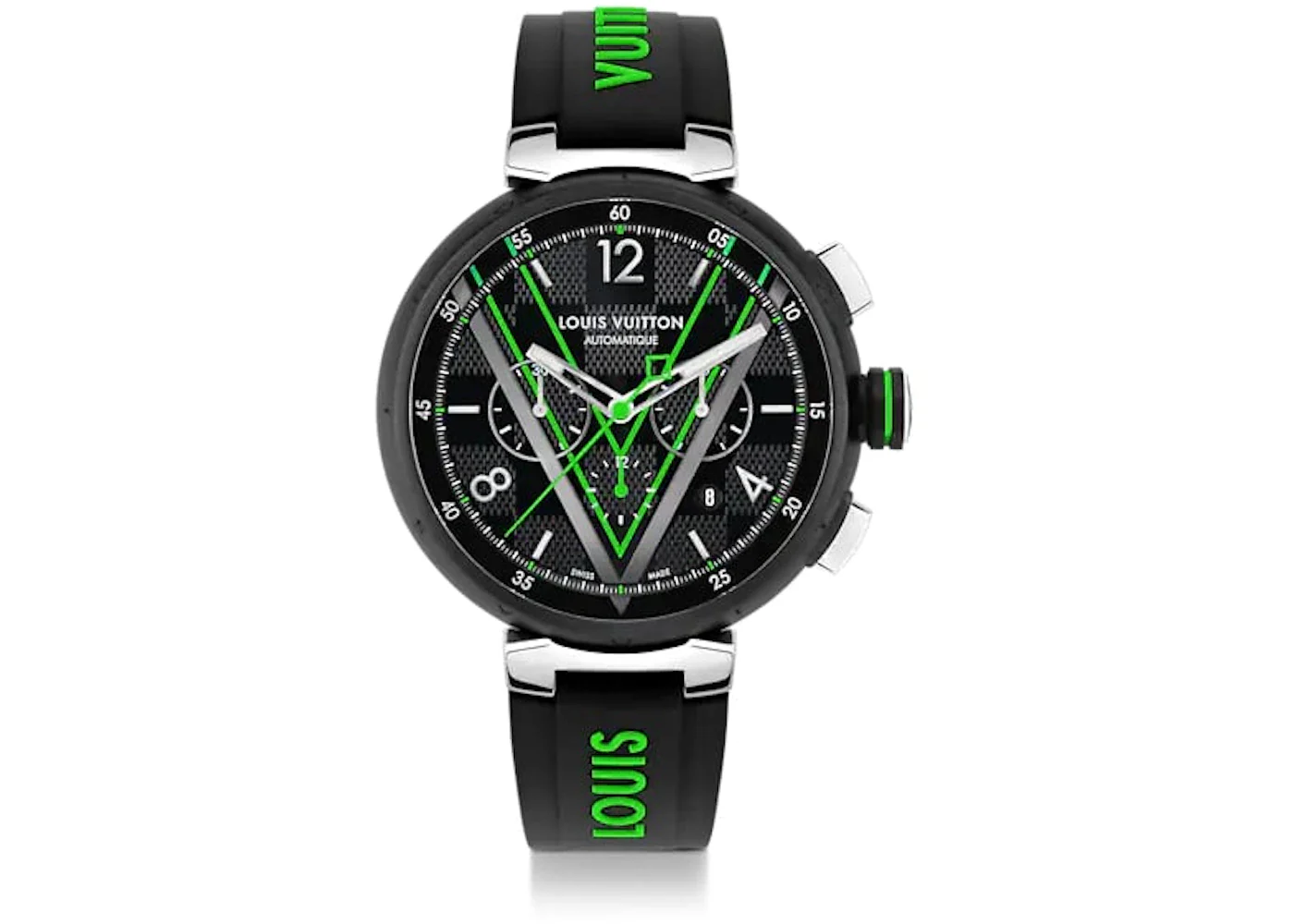 Louis Vuitton Tambour Damier Graphite Race Chronograph QBB160