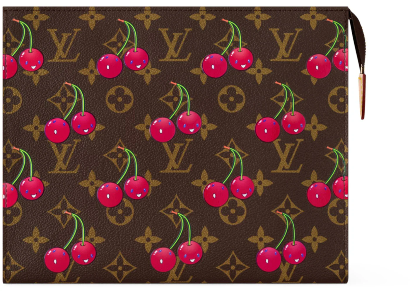 Louis Vuitton x Takashi Murakami Cherry Toiletry Pouch Brown Monogram