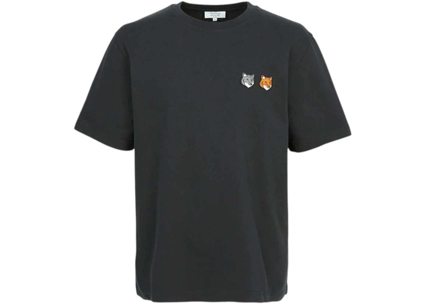 Maison Kitsune Double Bold Fox Head T-shirt Black