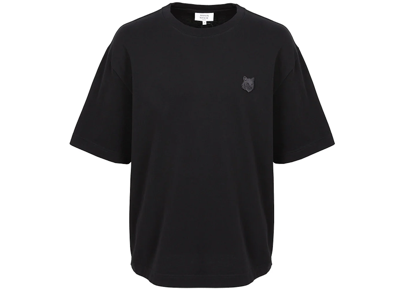 Maison Kitsune Fox Head Short Sleeve T-shirt Black