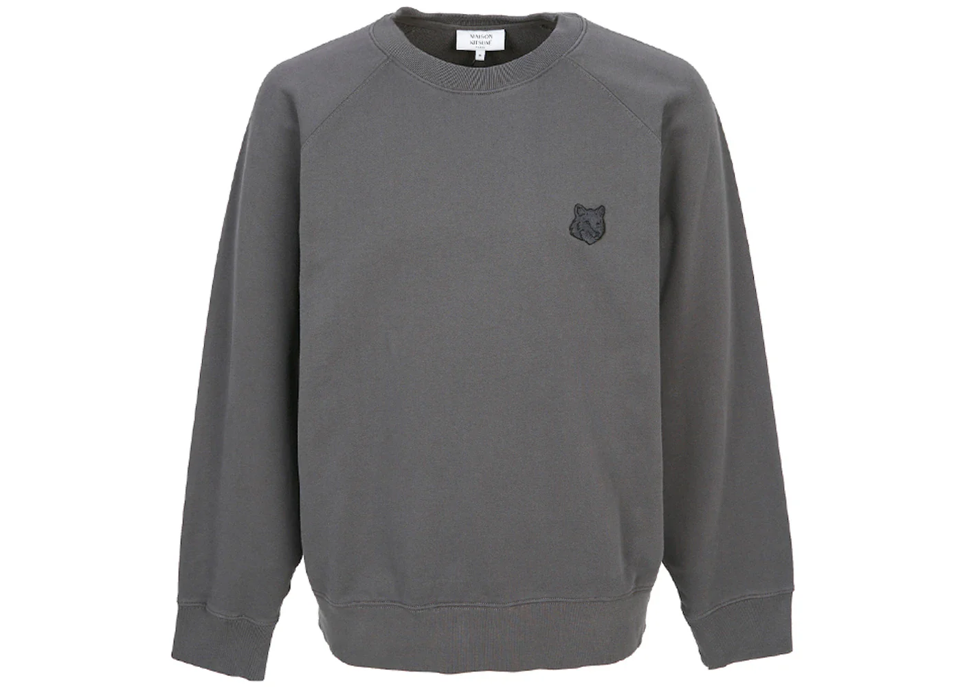 Maison Kitsune Fox Head Sweatshirt Charcoal