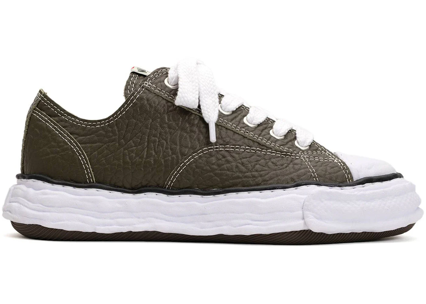 Maison Mihara Yasuhiro Peterson 23 OG Sole Monster Leather Low Green