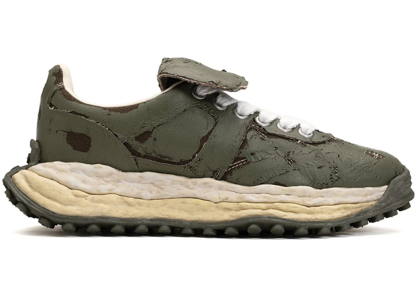 Maison Mihara Yasuhiro Scott OG Sole Film Attached Canvas Low Khaki