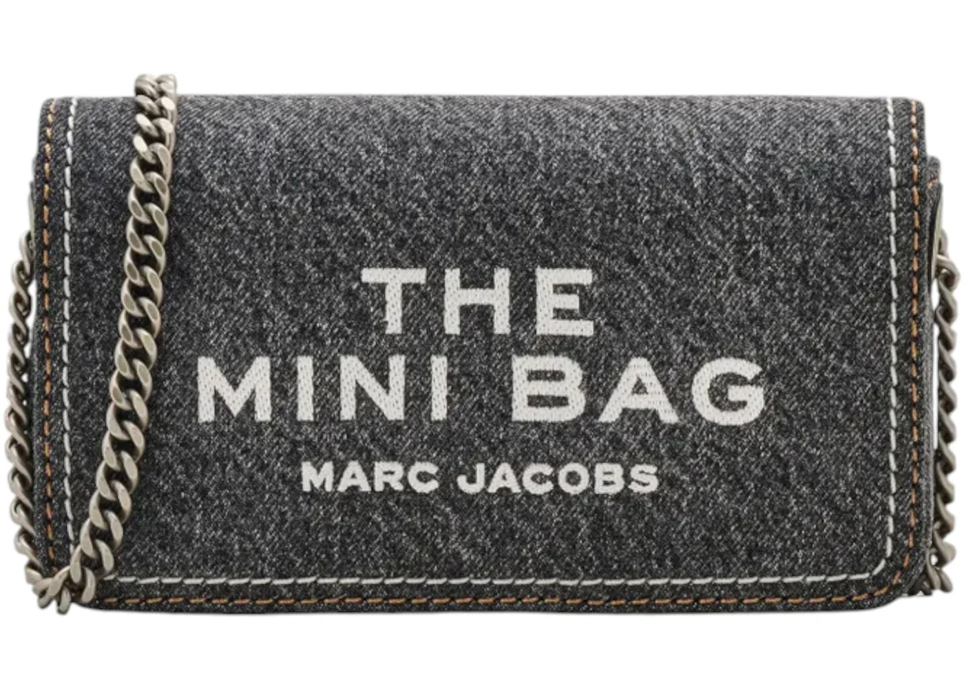 Marc Jacobs Denim Chain Mini Bag Black Wash