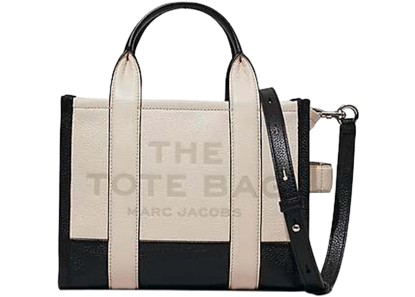 Marc Jacobs The Colorblock Small Tote Bag Black/Natural