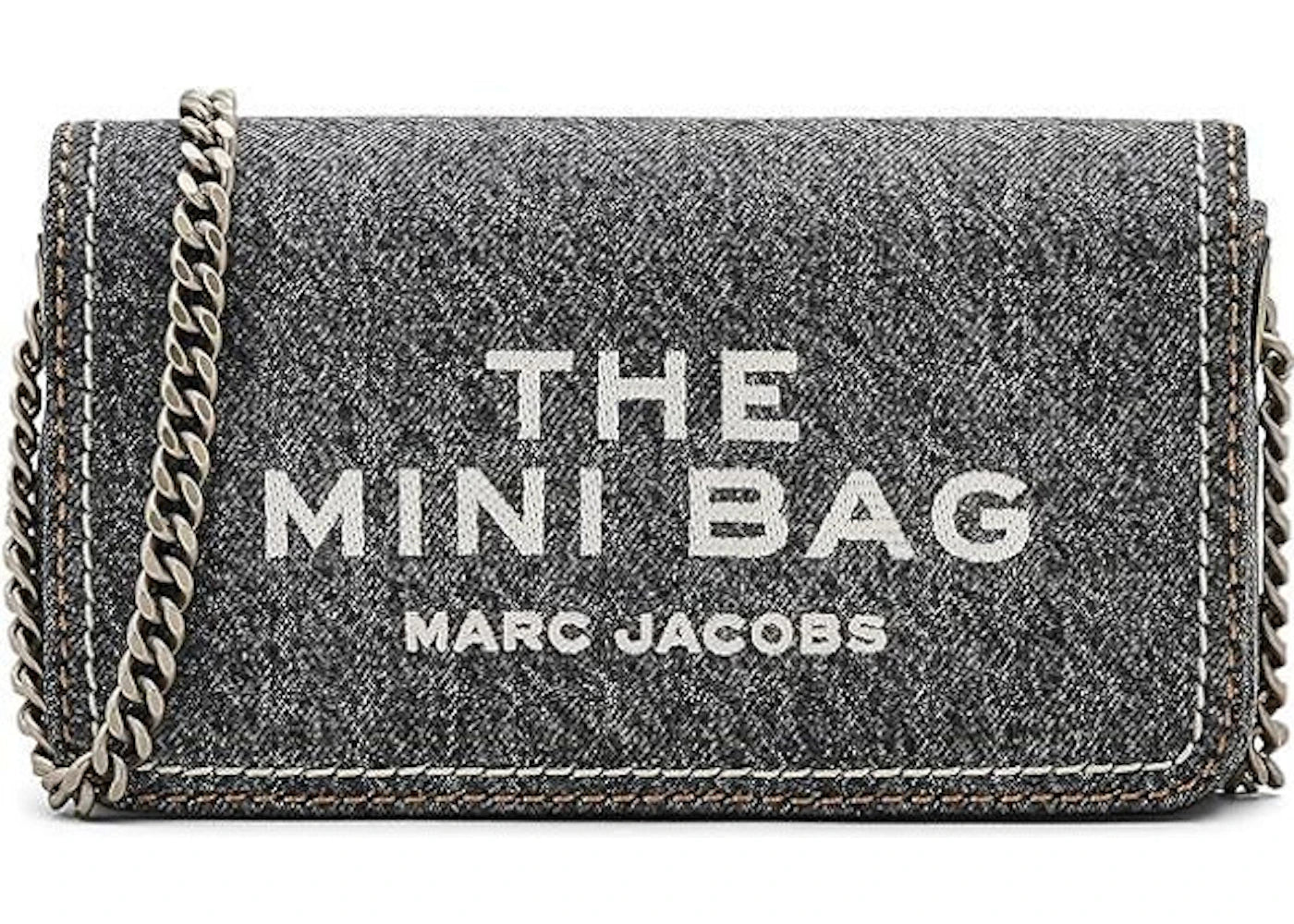 Marc Jacobs The Denim Chain Mini Bag Black Wash