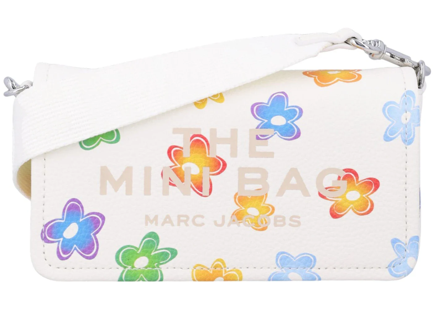 Marc Jacobs The Mini Bag Daisy White Multicolor Print