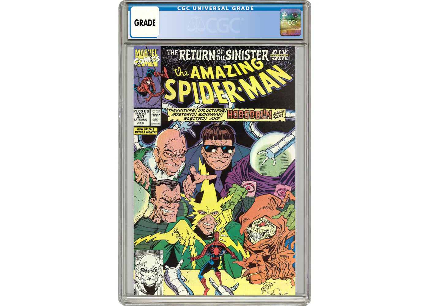 Marvel Amazing Spider-Man (1963 1st Series) #337 Comic Book CGC Graded