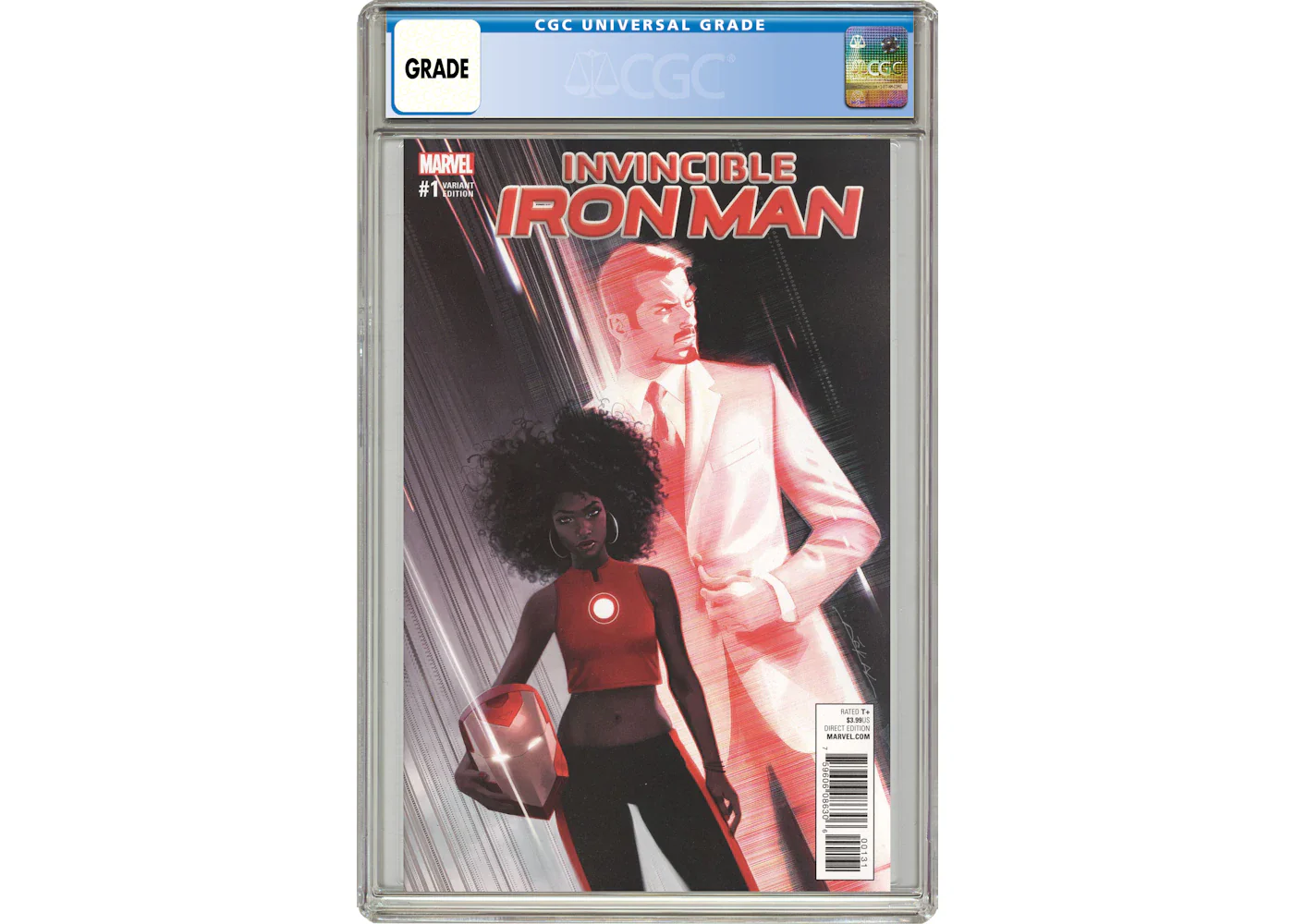 Marvel Invincible Iron Man (2017 3rd Series) #1B Comic Book CGC Graded