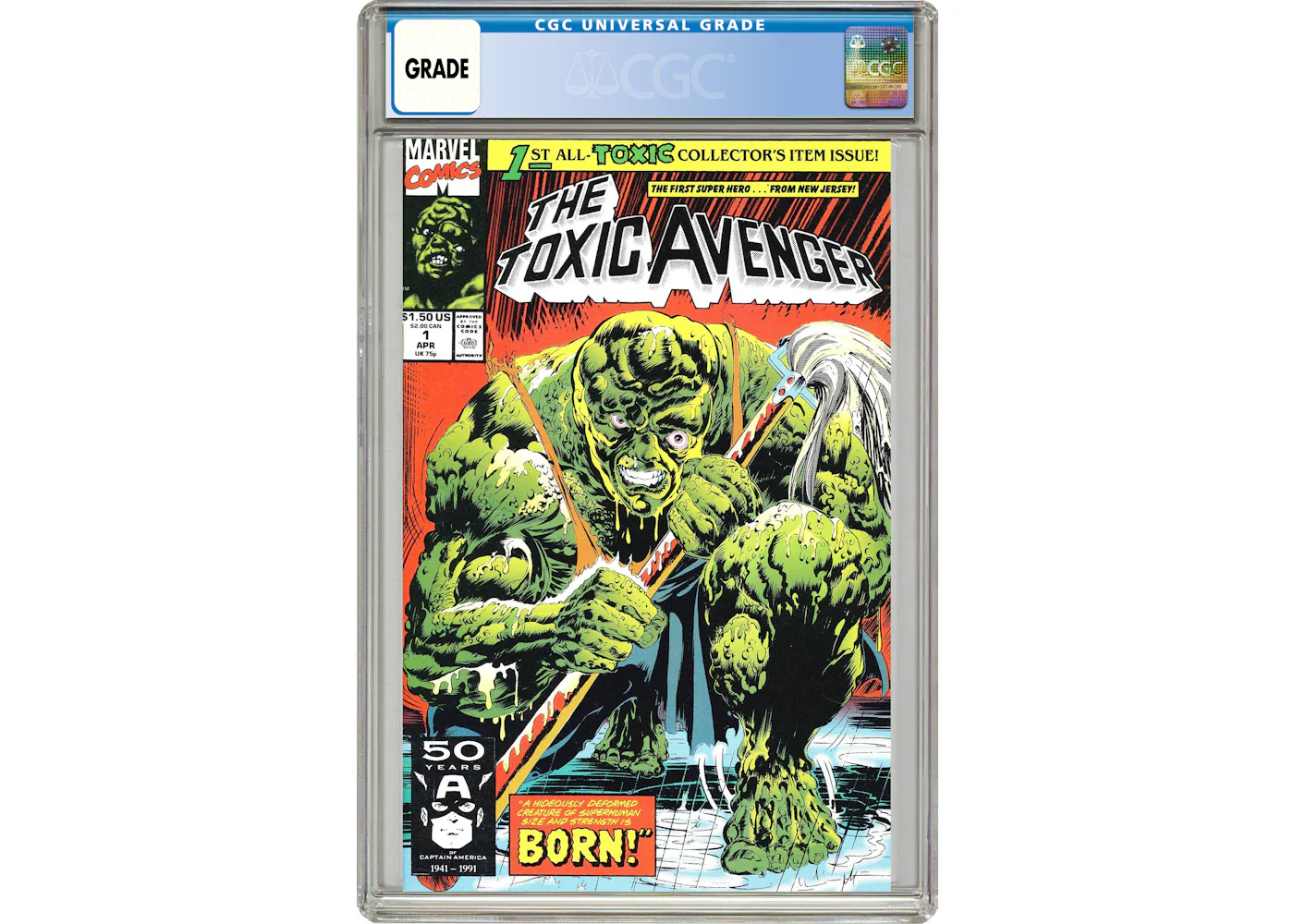Marvel Toxic Avenger (1991) #1 Comic Book CGC Graded