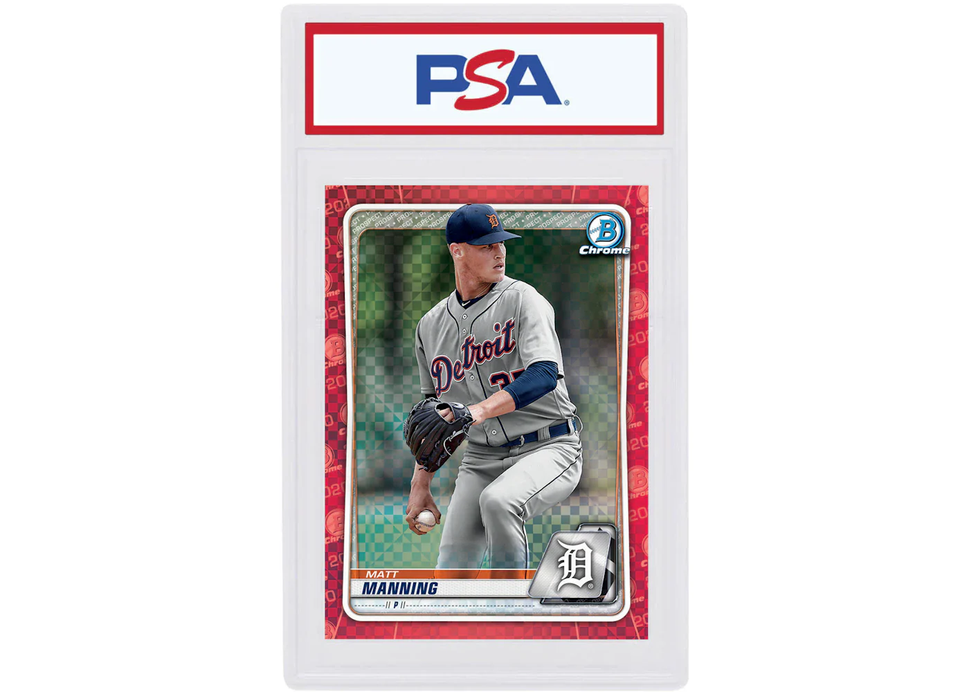 Matt Manning 2020 Bowman Chrome X Red X-Fractor 1/1 #BCP-229 (PSA or BGS Graded)