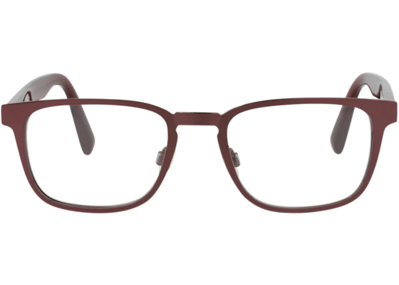 Maui Jim Shield-Frame Stainless Steel Optical Frames Burgundy Burgundy Transparent (MJ752-07)