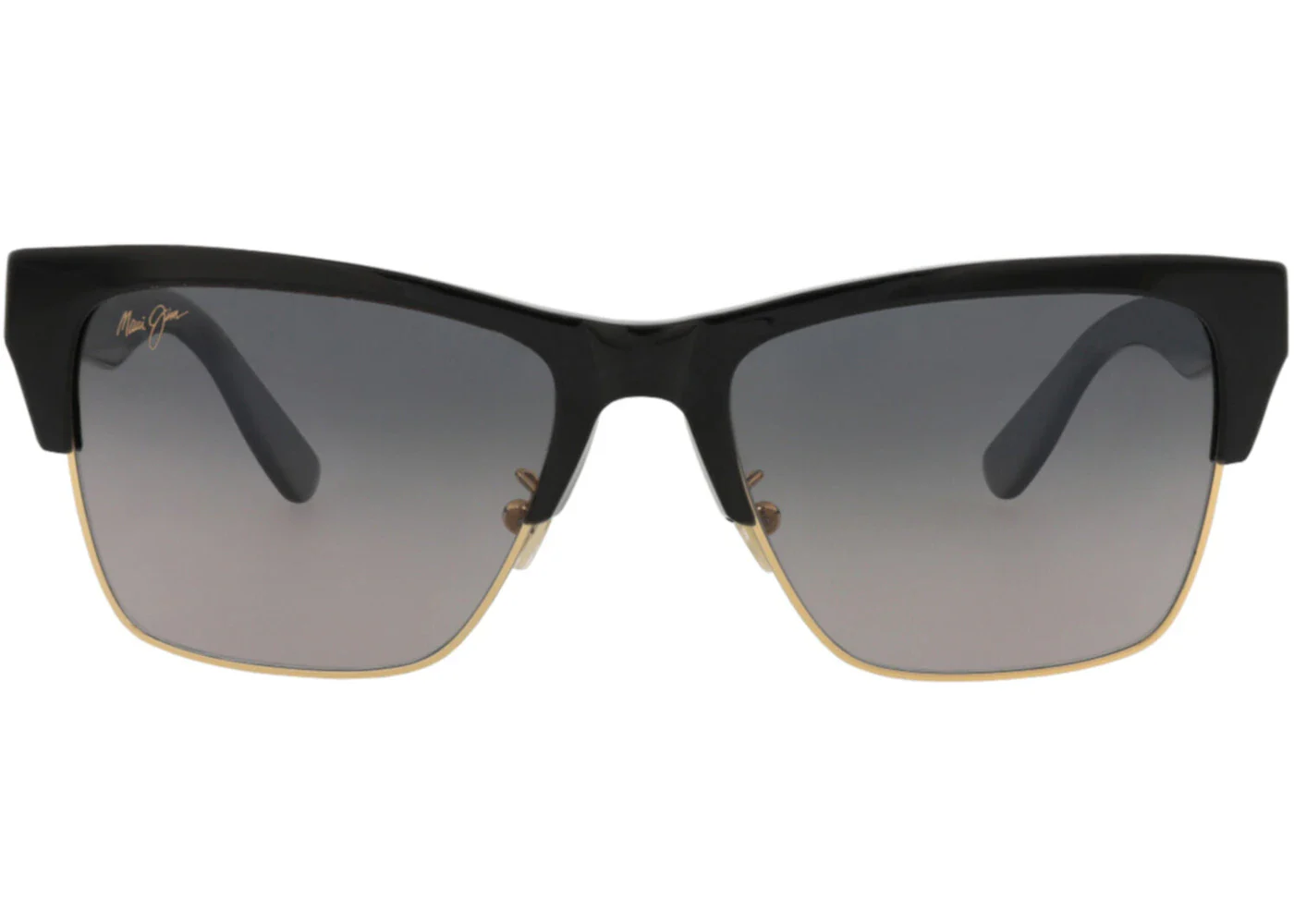 Maui Jim Square-Frame Acetate and Metal Sunglasses Black Black Grey (GS853-02)