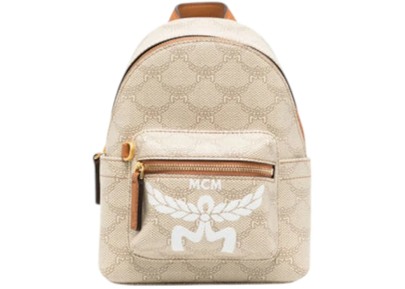 MCM Unisex Stark Lauret Xmini Backpack Oatmeal