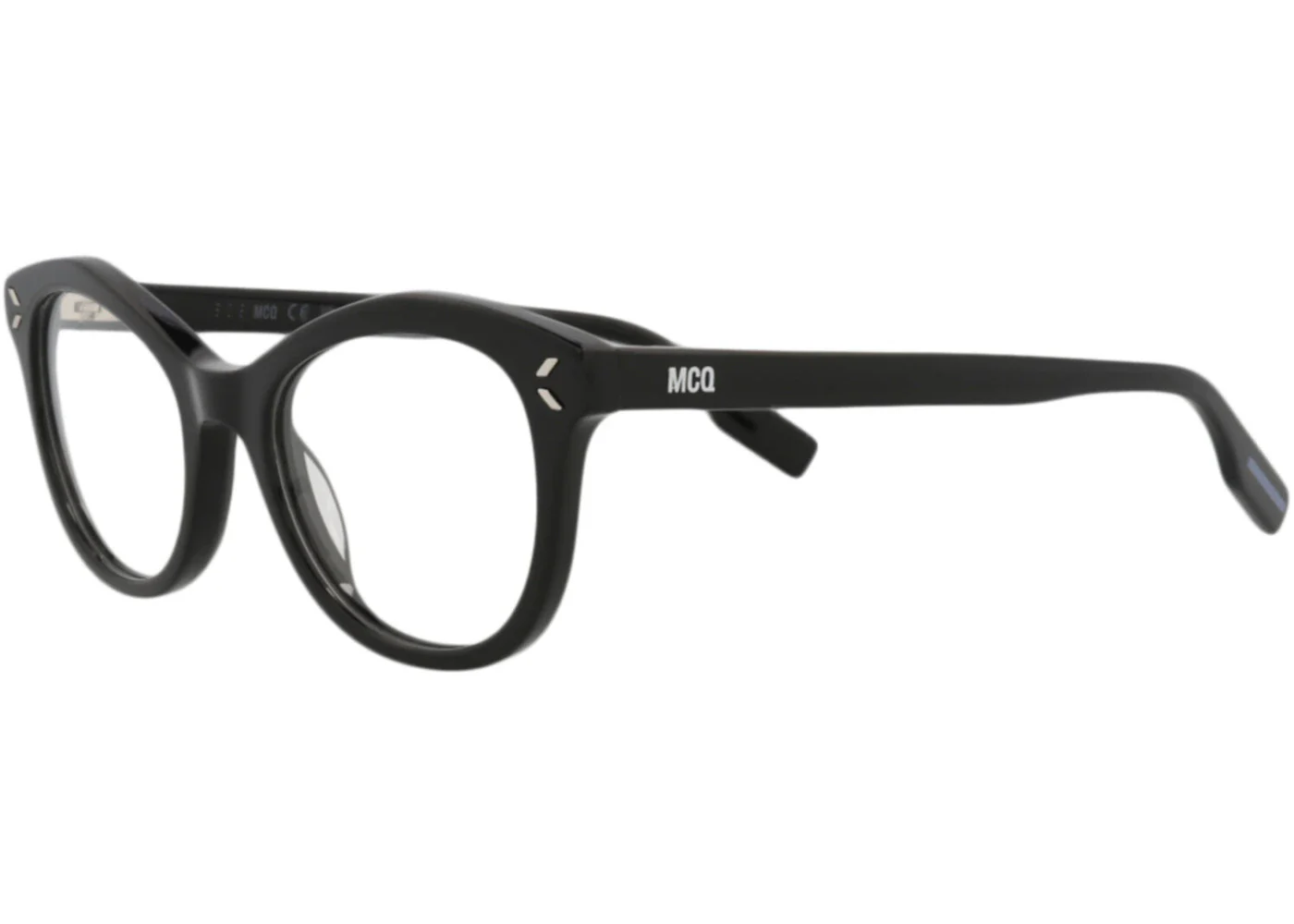 McQ Alexander McQueen Cat Eye Optical Frames Black Black Transparent (MQ0330O-30011554-001)