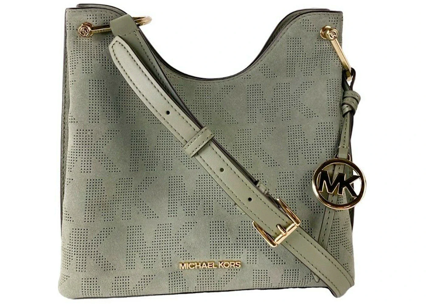 Michael Kors Joan Messenger Bag Small Green