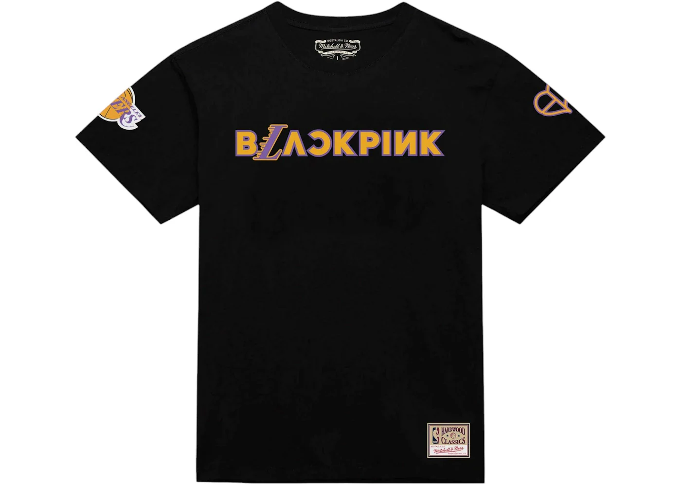 Mitchell & Ness x BLACKPINK Los Angeles Lakers Tee Black