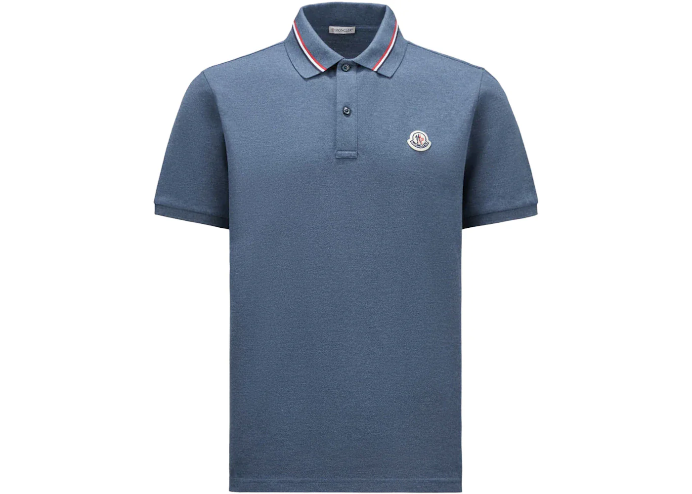 Moncler Logo Polo Shirt Marine Blue