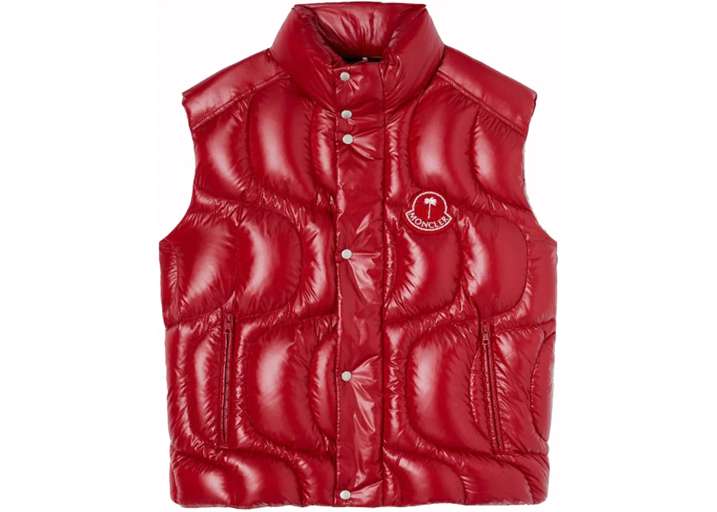 Moncler x Palm Angels Gwenyth Down Vest Red/Red