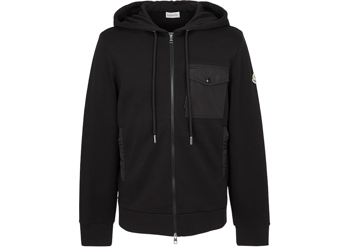 Moncler Zip Up Sweatshirt Black