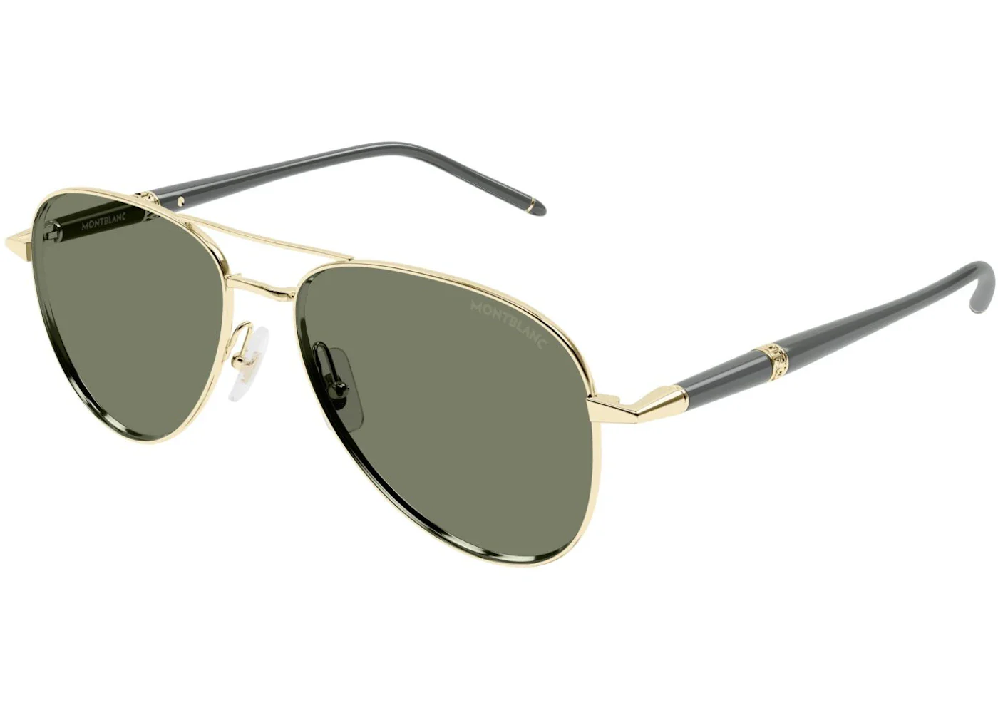 Mont Blanc Aviator Sunglasses Gold-Green (MB0345S-004)