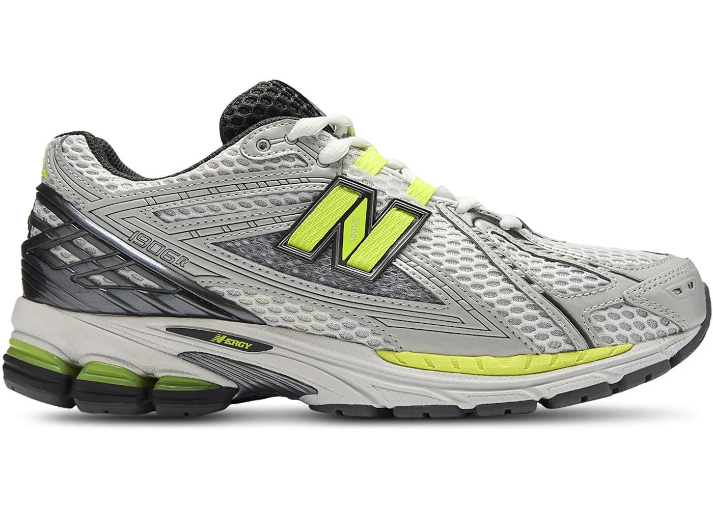 New Balance 1906R Light Silver Metallic Alkaline Green