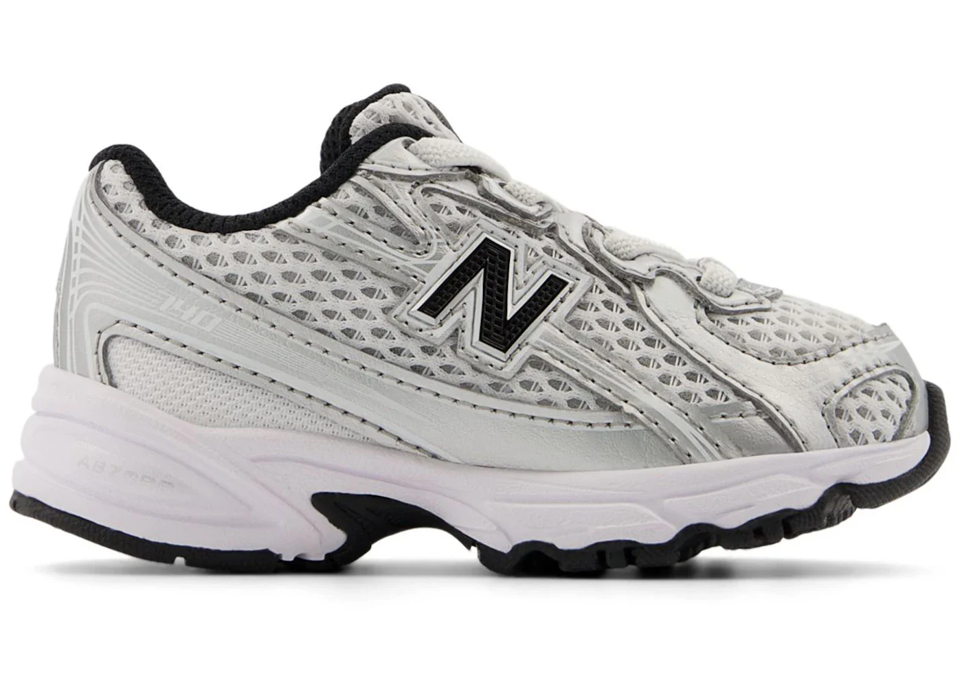 New Balance 740 Bungee Lace Silver Metallic Black (TD)