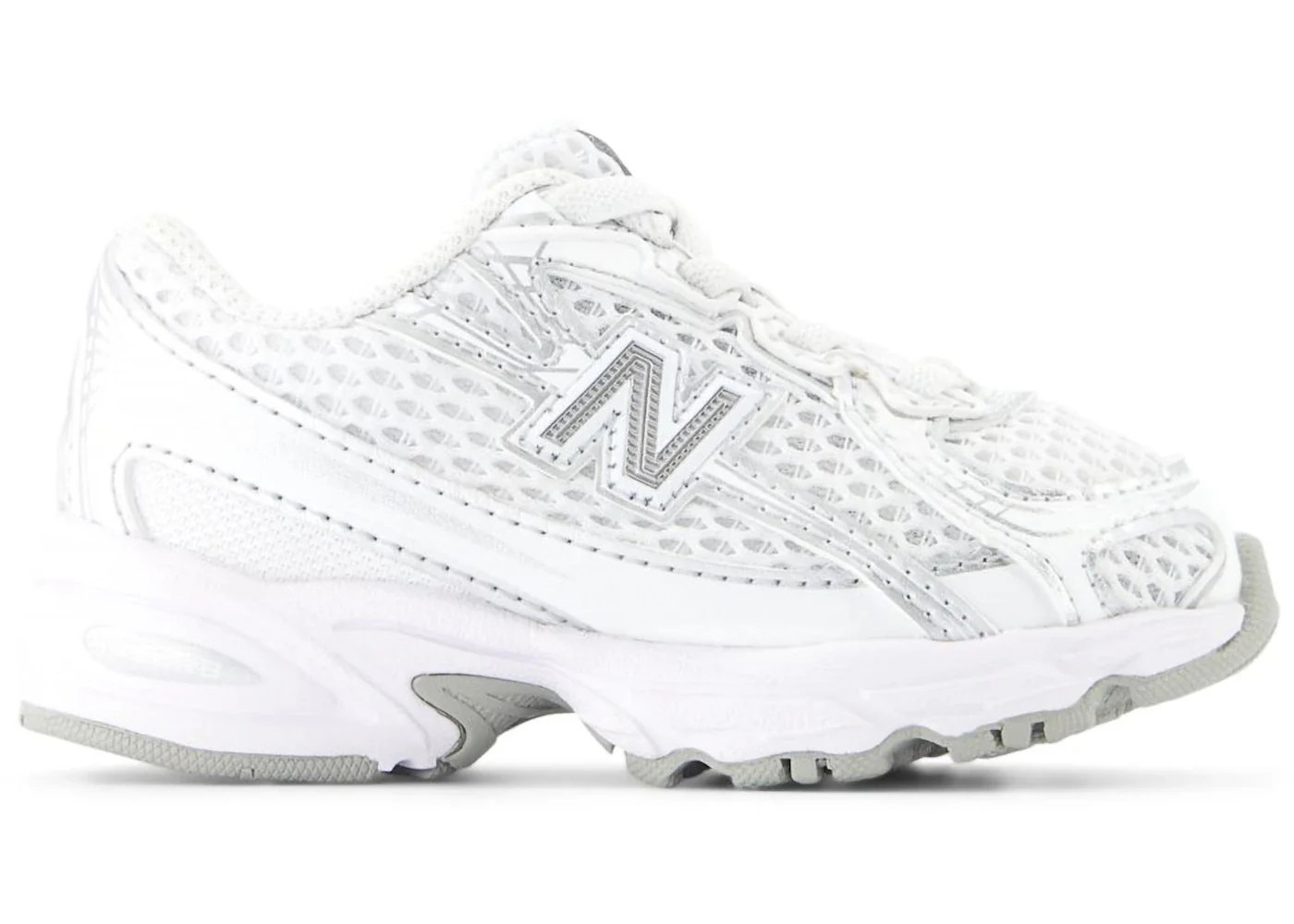 New Balance 740 Bungee Lace White Silver Metallic (TD)