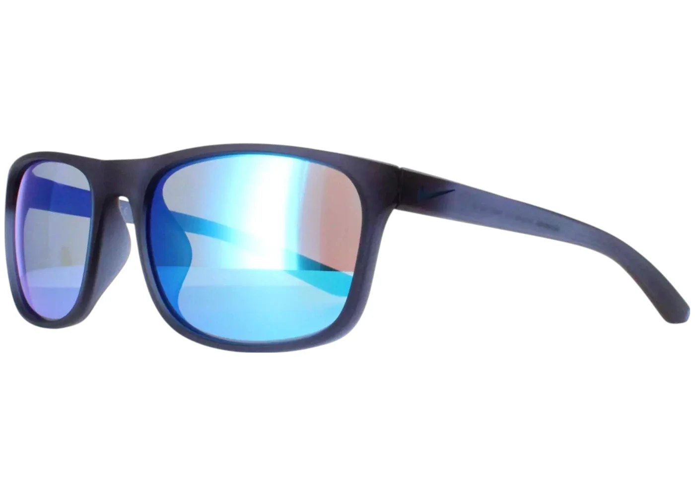 Nike Endure M Square Sunglasses Transparent Matte Blue Blue Mirror (ENDURE-M-MI-CW4650-410-5919)