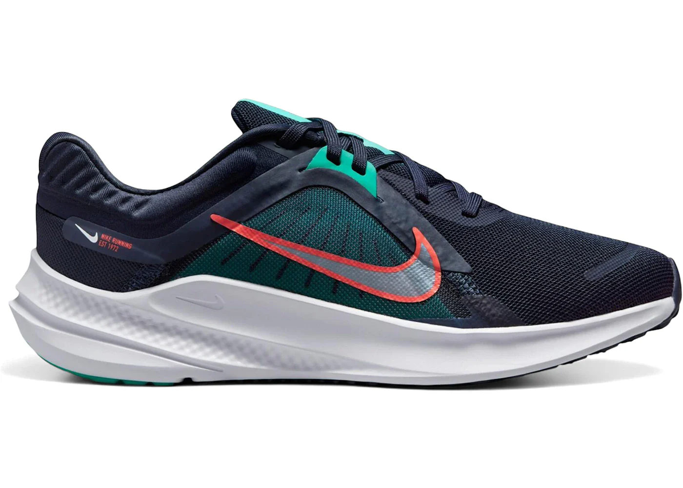 Nike Quest 5 Obsidian Clear Jade Picante Red (Women's)
