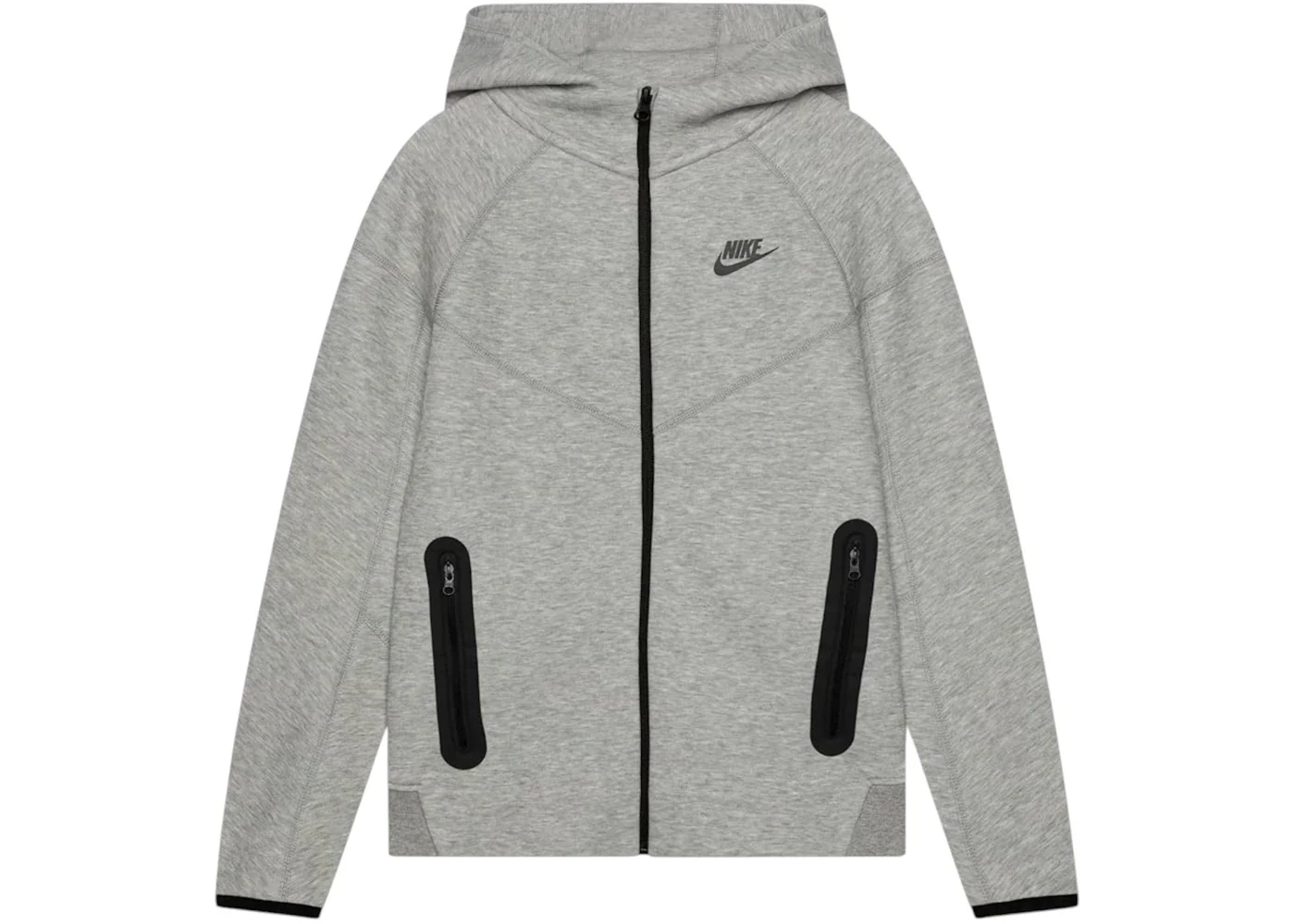 Nike Tech Fleece Full-Zip Extended Hoodie Grey