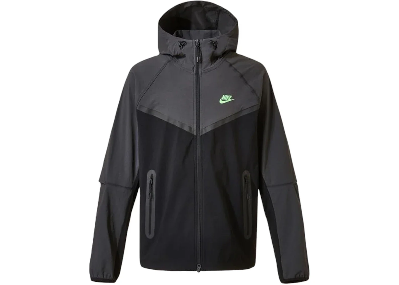 Nike Tech Woven Jacket Black/Anthracite/Green Strike